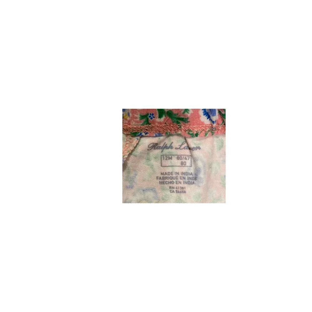 Ralph Lauren Pink Floral Baby Girl's Leggings